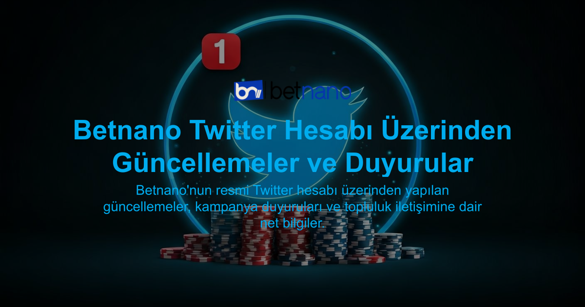 Betnano Twitter Hesabı Üzerinden Güncellemeler ve Duyurular